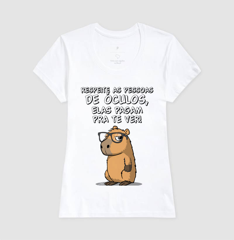 Camiseta Capivara Óculos - Imagem 5