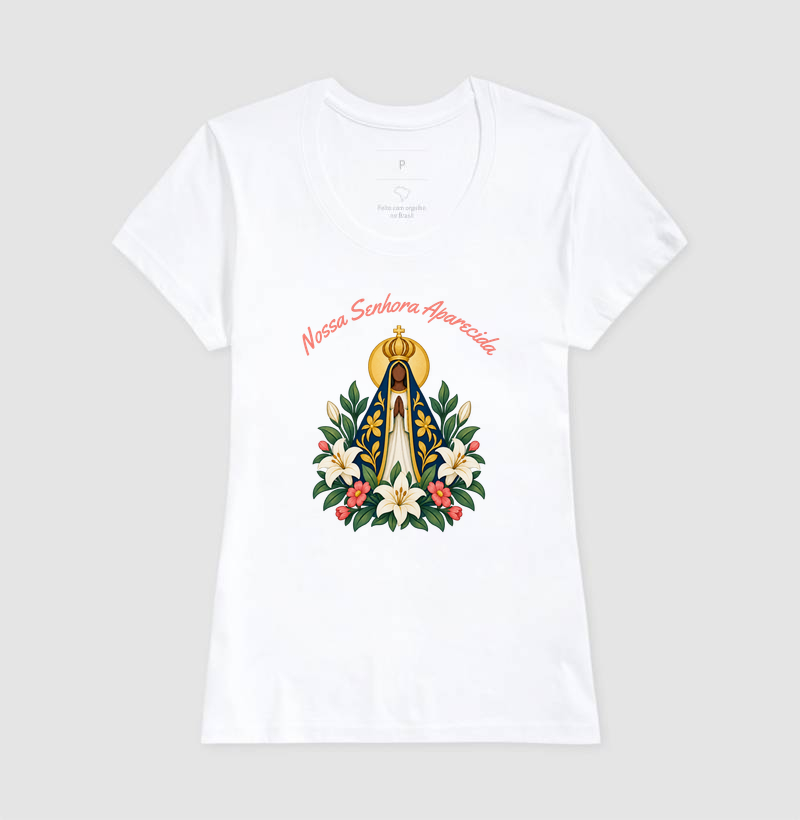 Camiseta Nossa Senhora Aparecida — Manto de Amor - Imagem 6