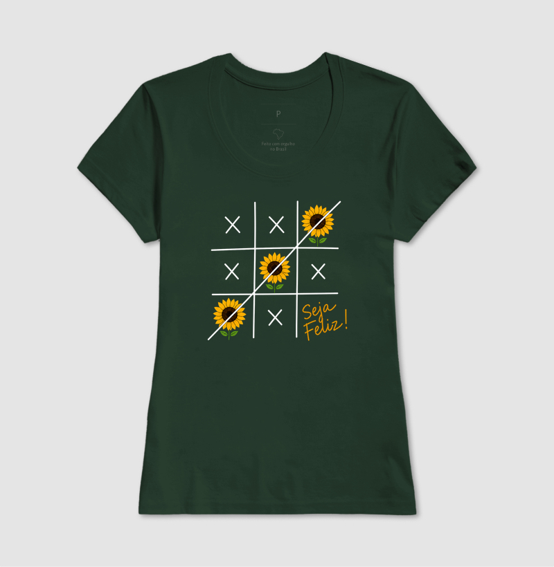 Camiseta Seja Feliz Girassol - Imagem 13