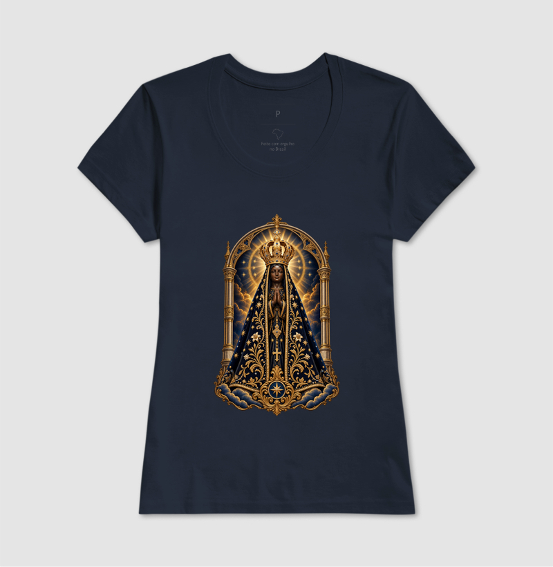 Nossa Senhora Aparecida — Portal Arqueado Celestial e Luz Dourada - Imagem 7