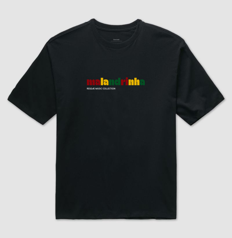 Camiseta Oversized Malandrinha. Coleção Reggae. Unissex. Algodão Premium. - Imagem 4