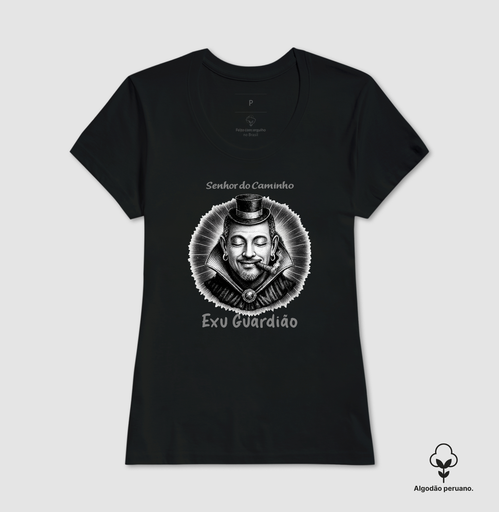 Exu Guardião • Senhor do Caminho (algodão peruano) - Imagem 7