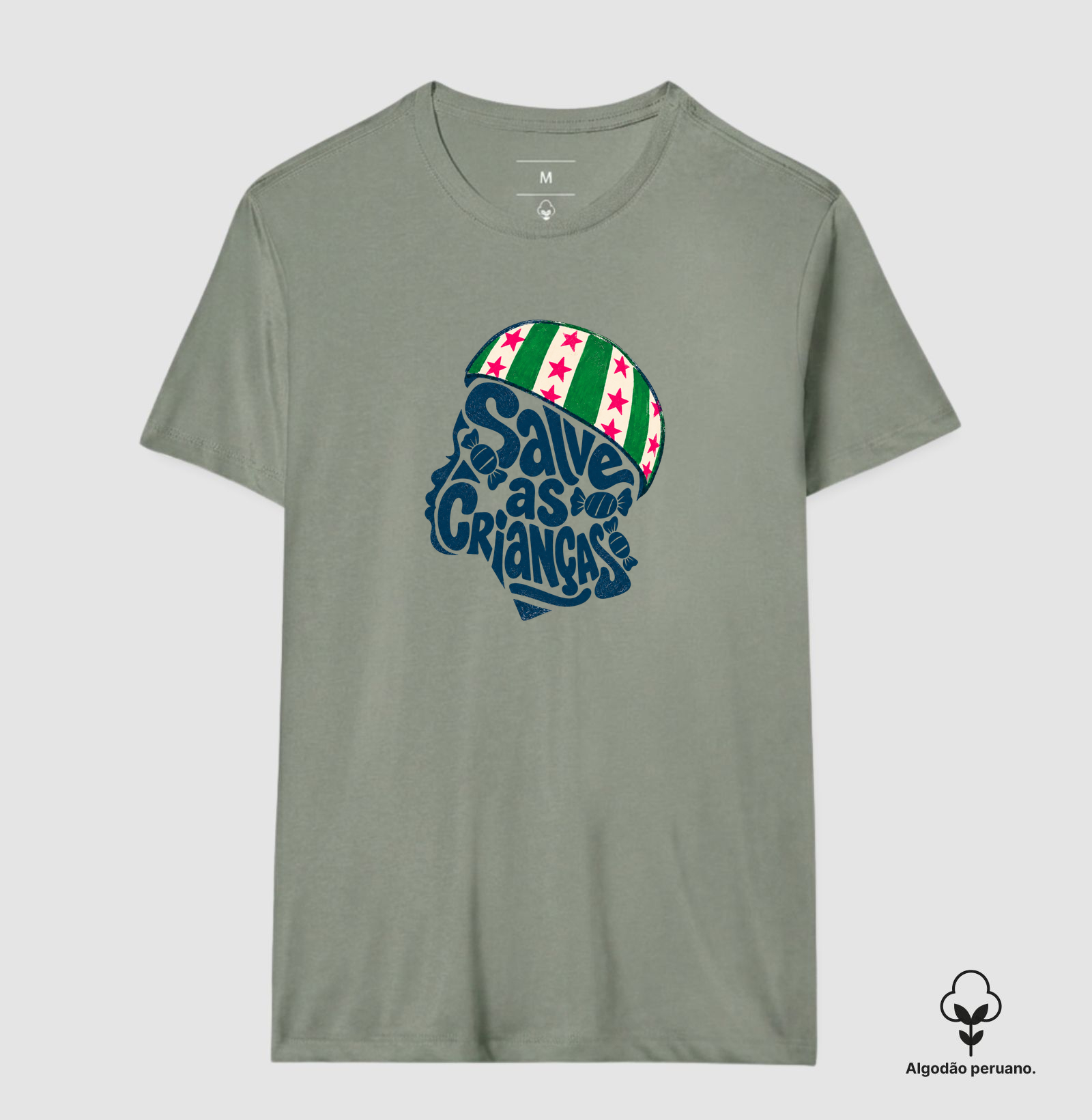 Camiseta Algodão Peruano Salve as crianças - Imagem 9
