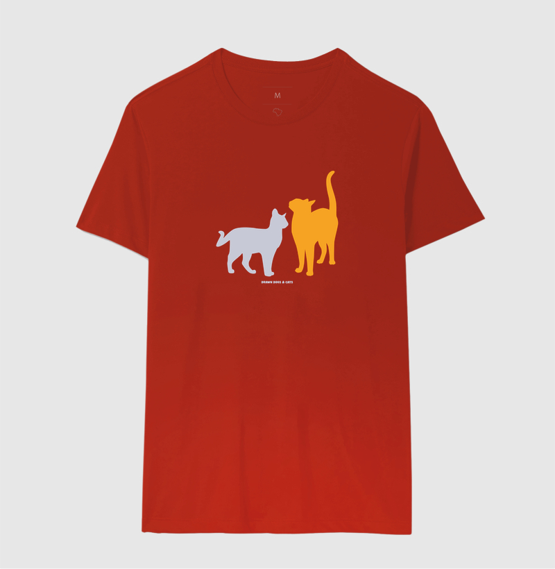 Silhuetas gatos laranja e cinza - Imagem 9