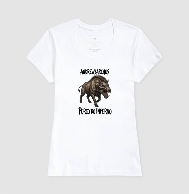  Camiseta Dinossauro Porco Do Inferno Ataque Algodão Premium Dinoloco  - Imagem 3