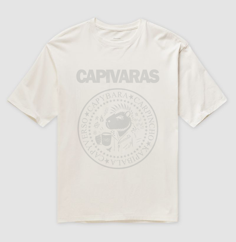 Camiseta Capivara Punk Rock - Imagem 4