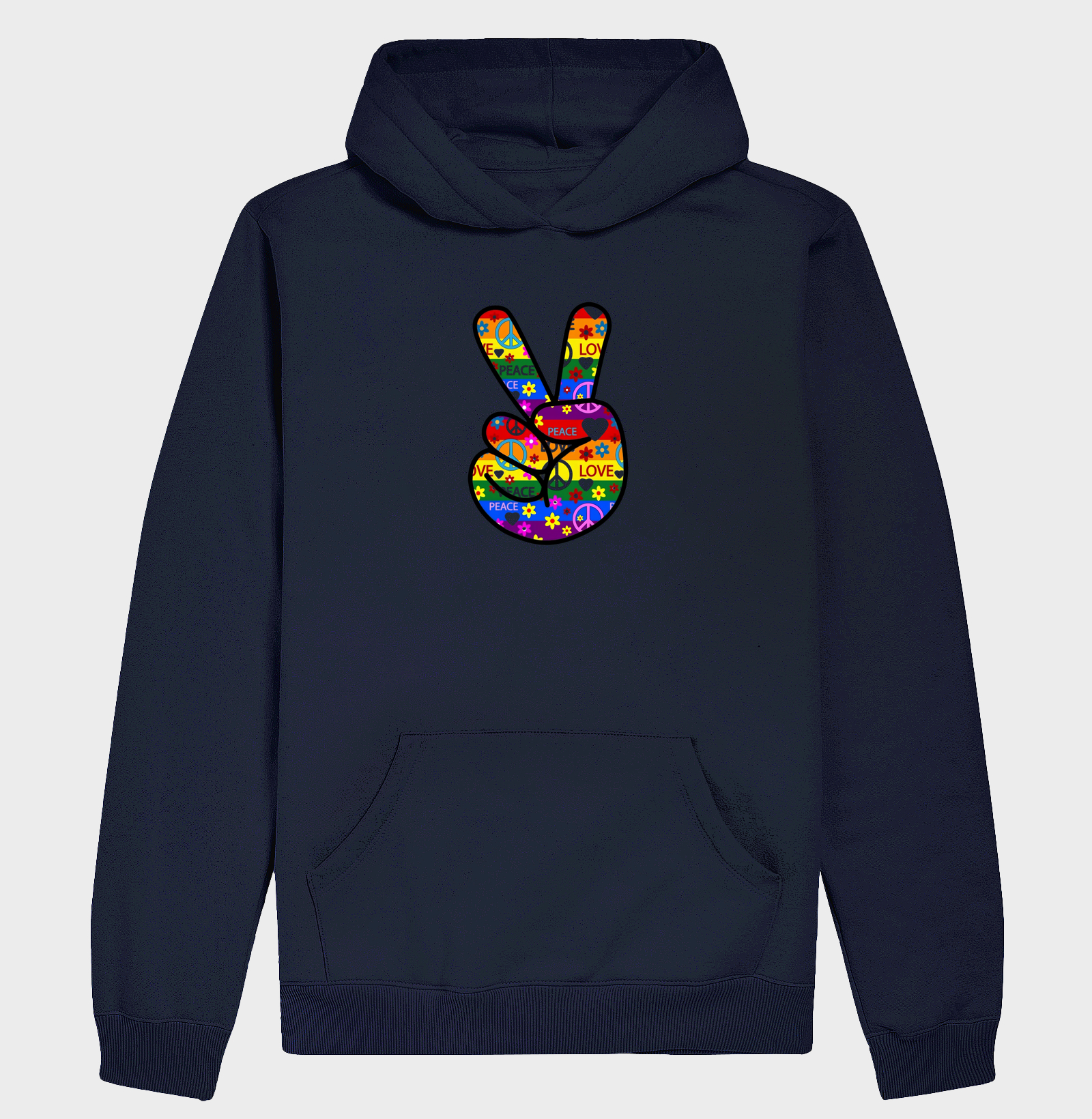 Camiseta Paz e Amor Retro - Imagem 4