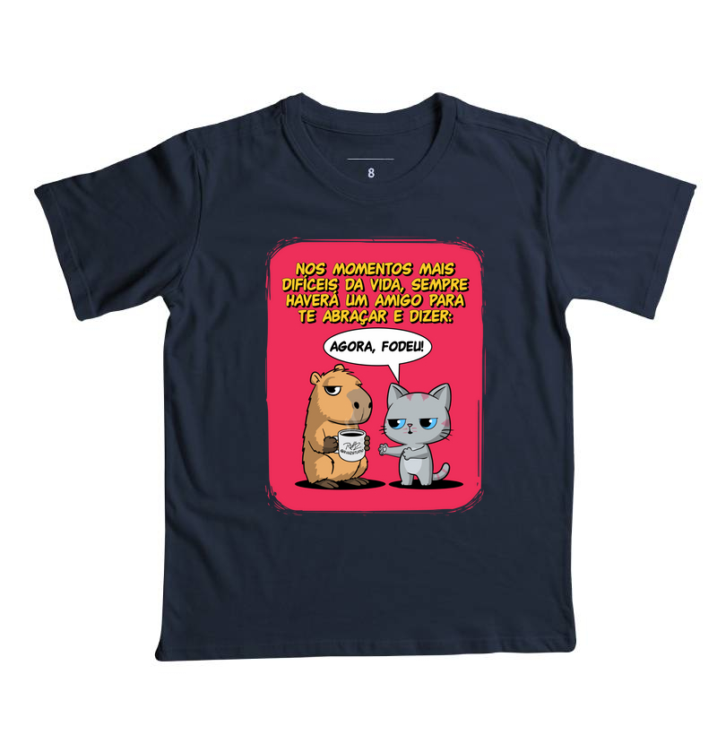 Camiseta Capivara e Gato Amigos - Imagem 6