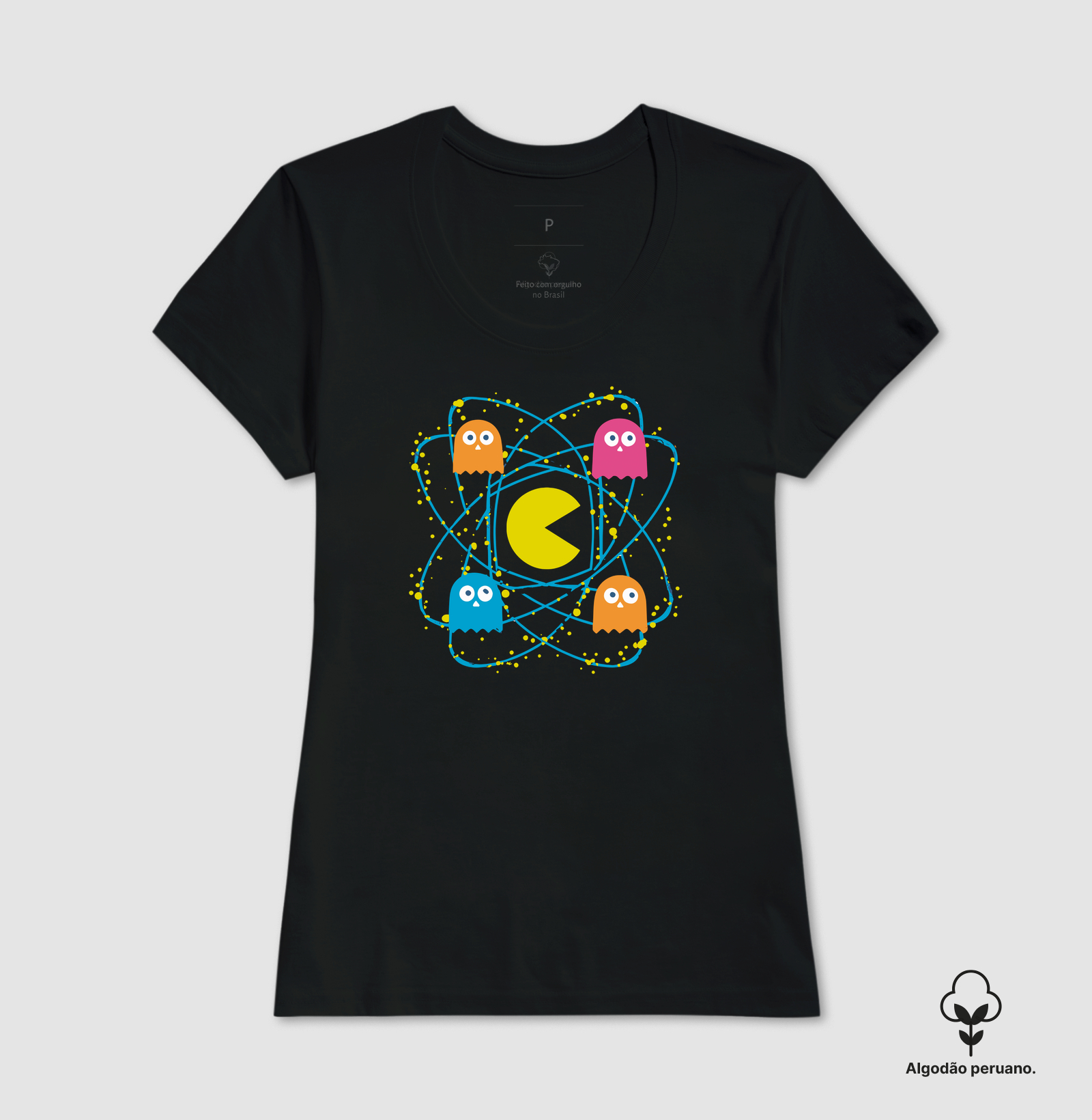 Camiseta Algodão Peruano Pac-Atom - Imagem 3