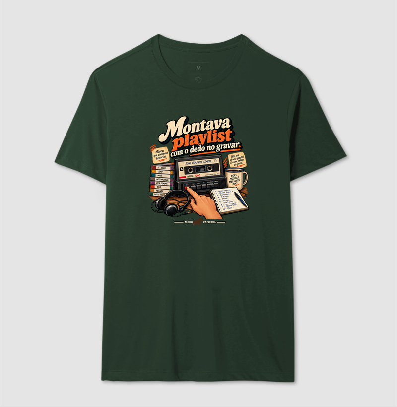 MONTAVA PLAYLIST COM O DEDO NO GRAVAR - Modo Capivara - Camiseta - Imagem 14