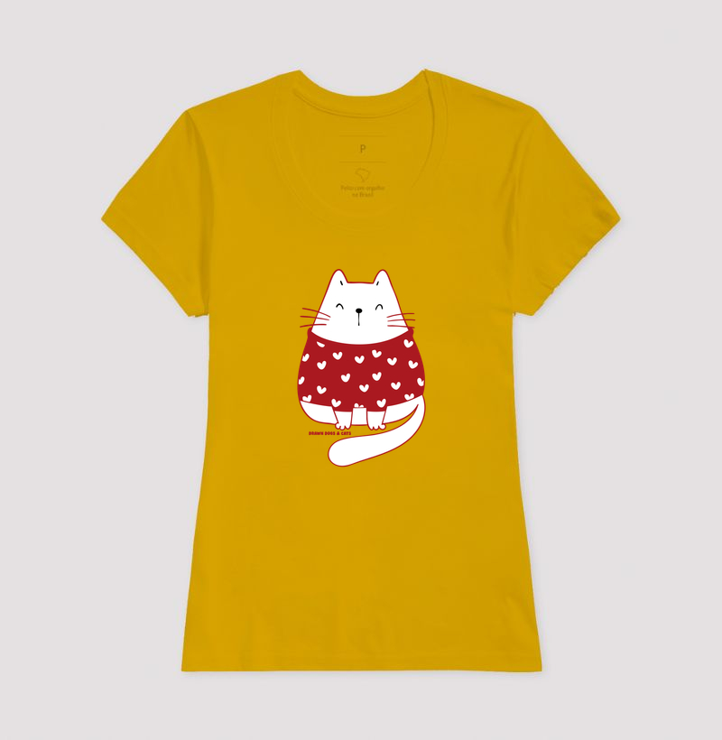 Gata branca de suéter vermelho - Imagem 16