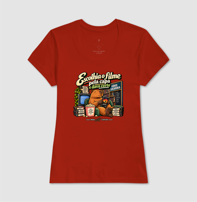 ESCOLHIA O FILME PELA CAPA E DAVA CERTO - Modo capivara - Camiseta - Imagem 13