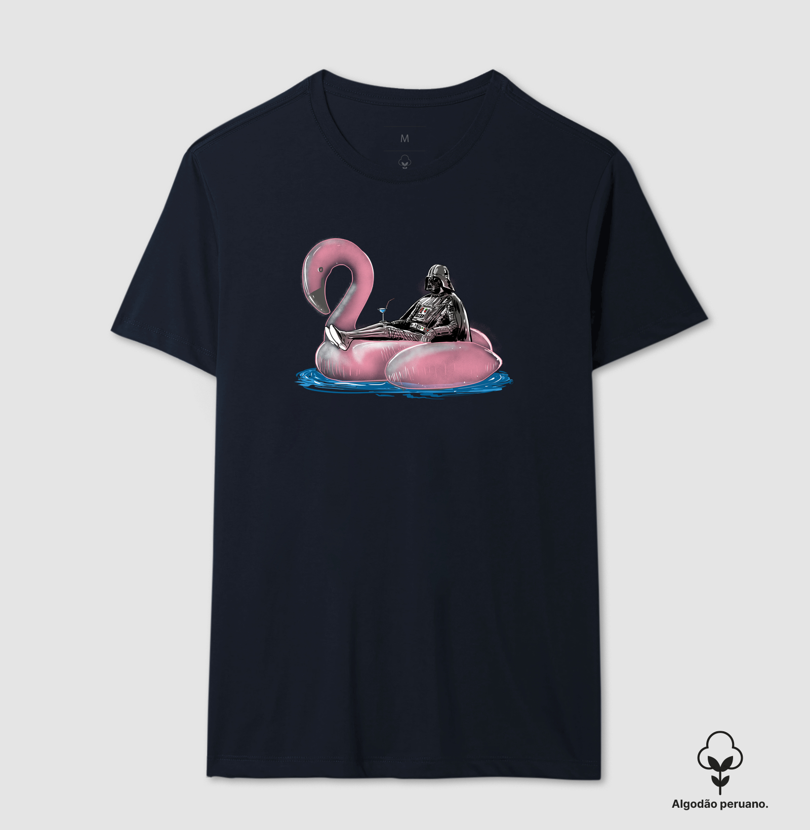 Camiseta Dark Side of The Swimming Pool Algodão Peruano - Imagem 5