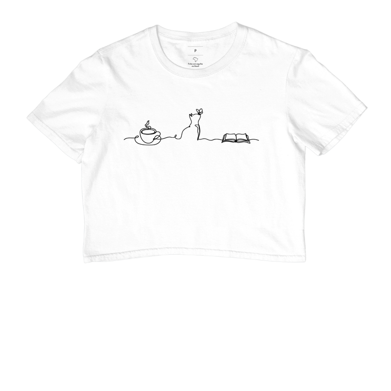 Coffee, Cats and Books Silhouette  - Imagem 3