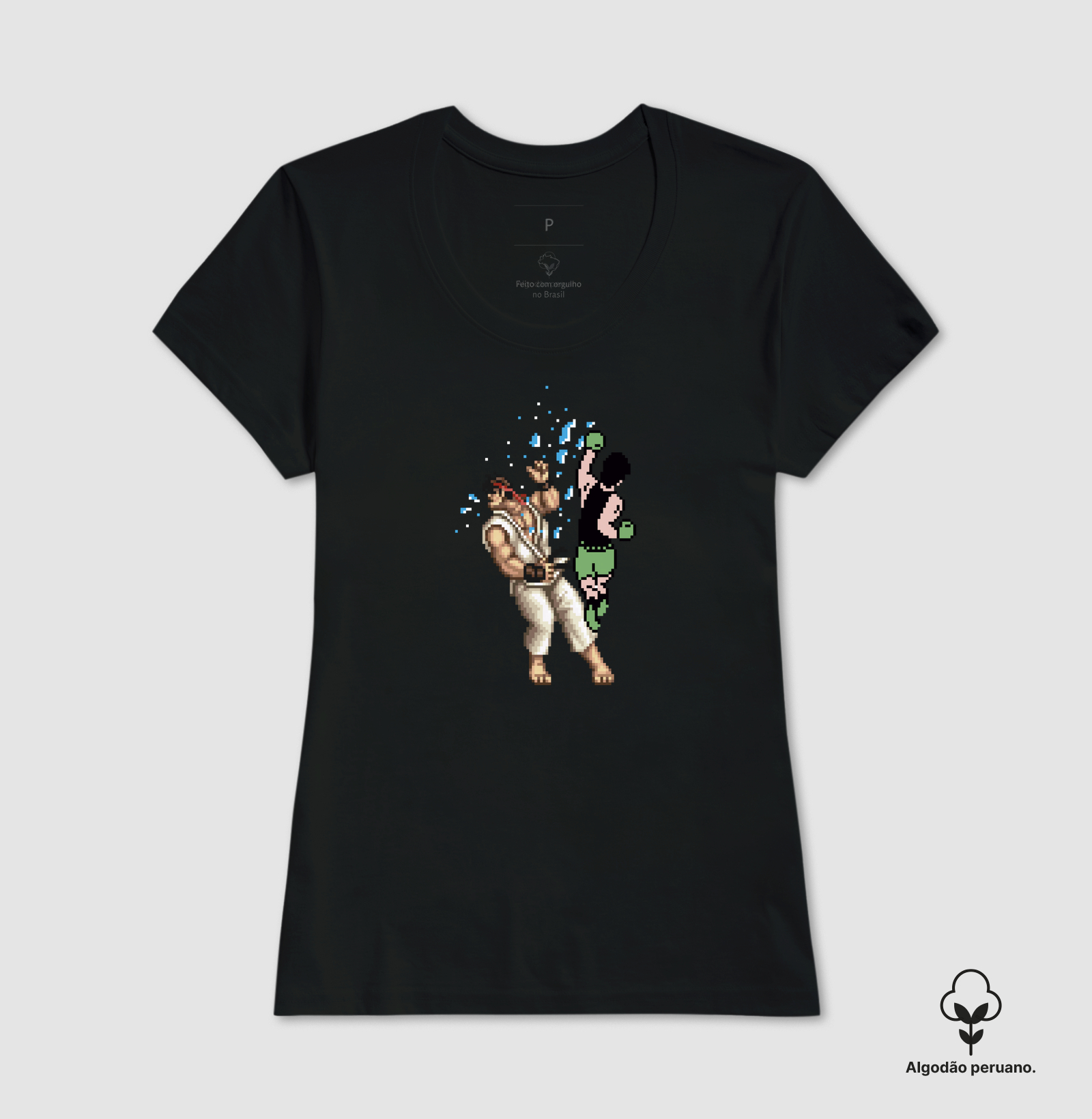 Camiseta Algodão Peruano Luta de Pixel - Ryu - Imagem 2
