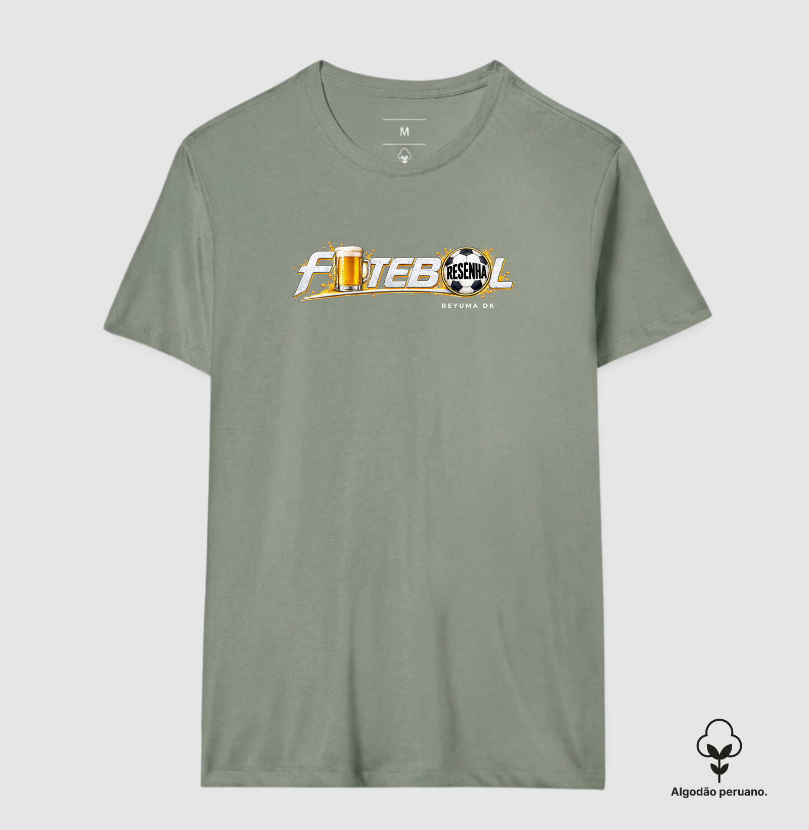 "Futebol Resenha" - Futebol - Camiseta Algodão Peruano Masculina, Feminina e Babylook - Imagem 9