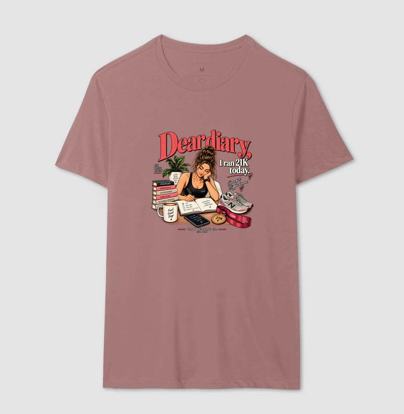 Camiseta Corrida - Dear Diary, I Ran 21k Today - Imagem 16