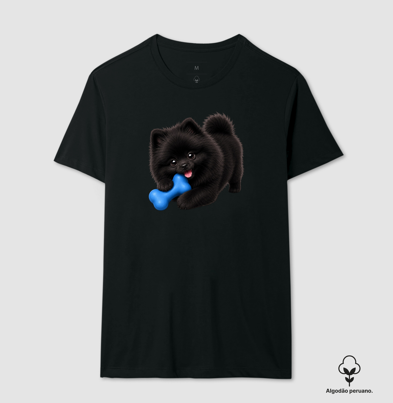 Pomerânia (Spitz Alemão) Preto - Desenho Animado - Imagem 2