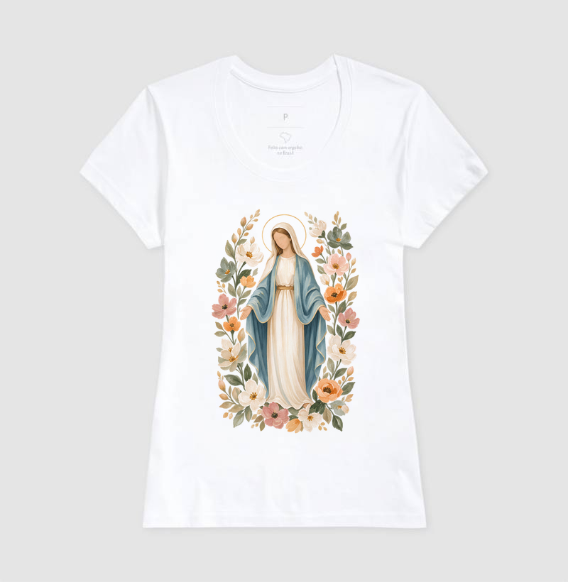Nossa Senhora das Graças com Flores - Imagem 8