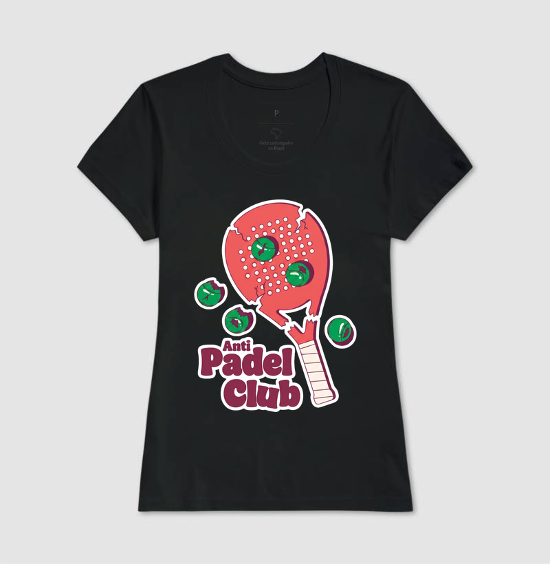 Camiseta Anti Padel Club Raquete Quebrada - Imagem 3