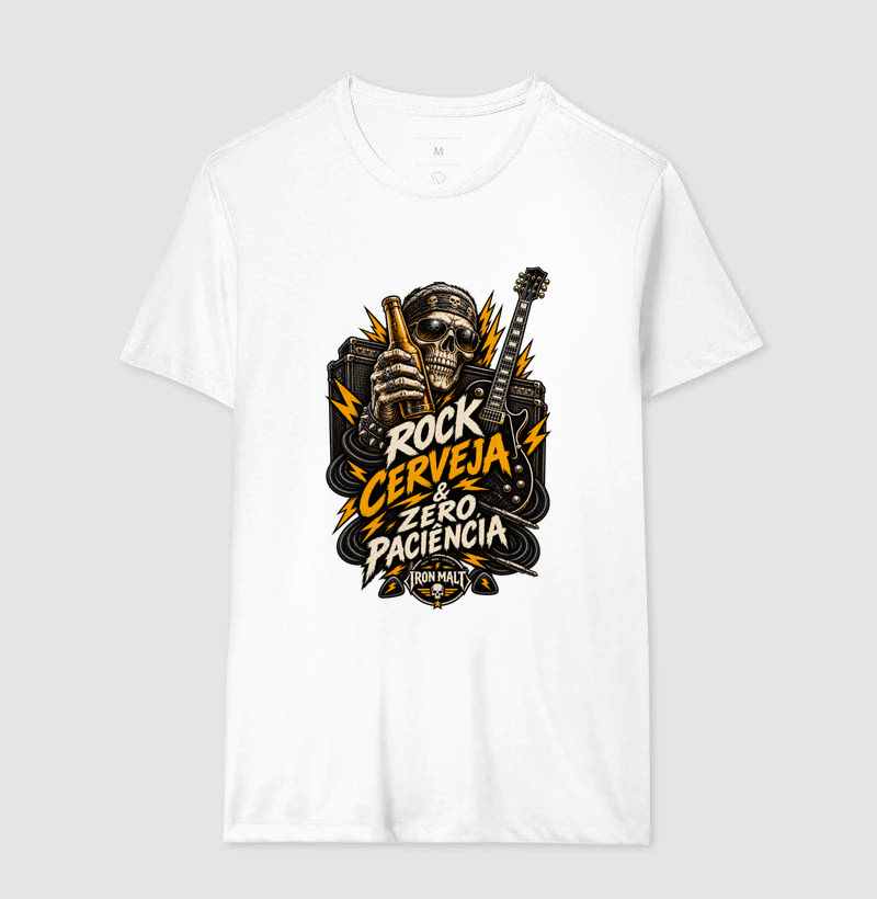 Camiseta Rock, Cerveja & Zero Paciência - Imagem 4