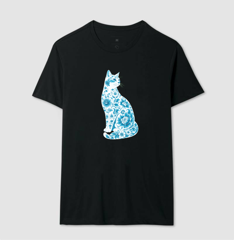 Gato Floral Azul - Imagem 2