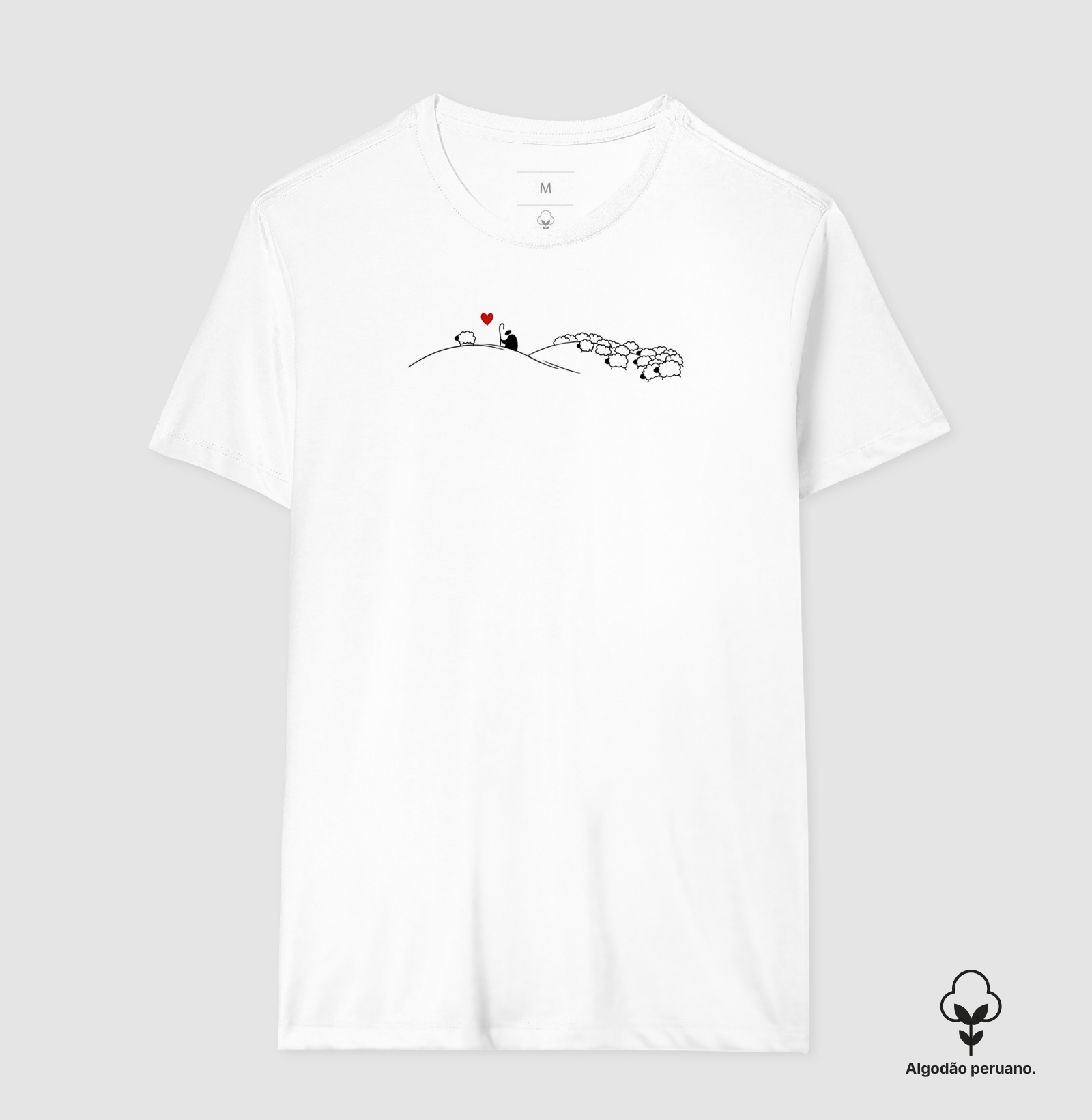 Camiseta O Bom Pastor — Algodão Peruano - Imagem 3