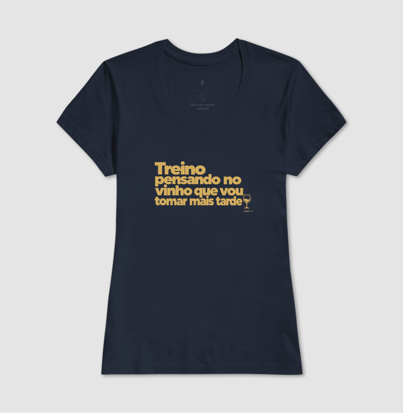 Camiseta Treino Pensando no Vinho – Frase Divertida de Vinho e Academia - Imagem 7