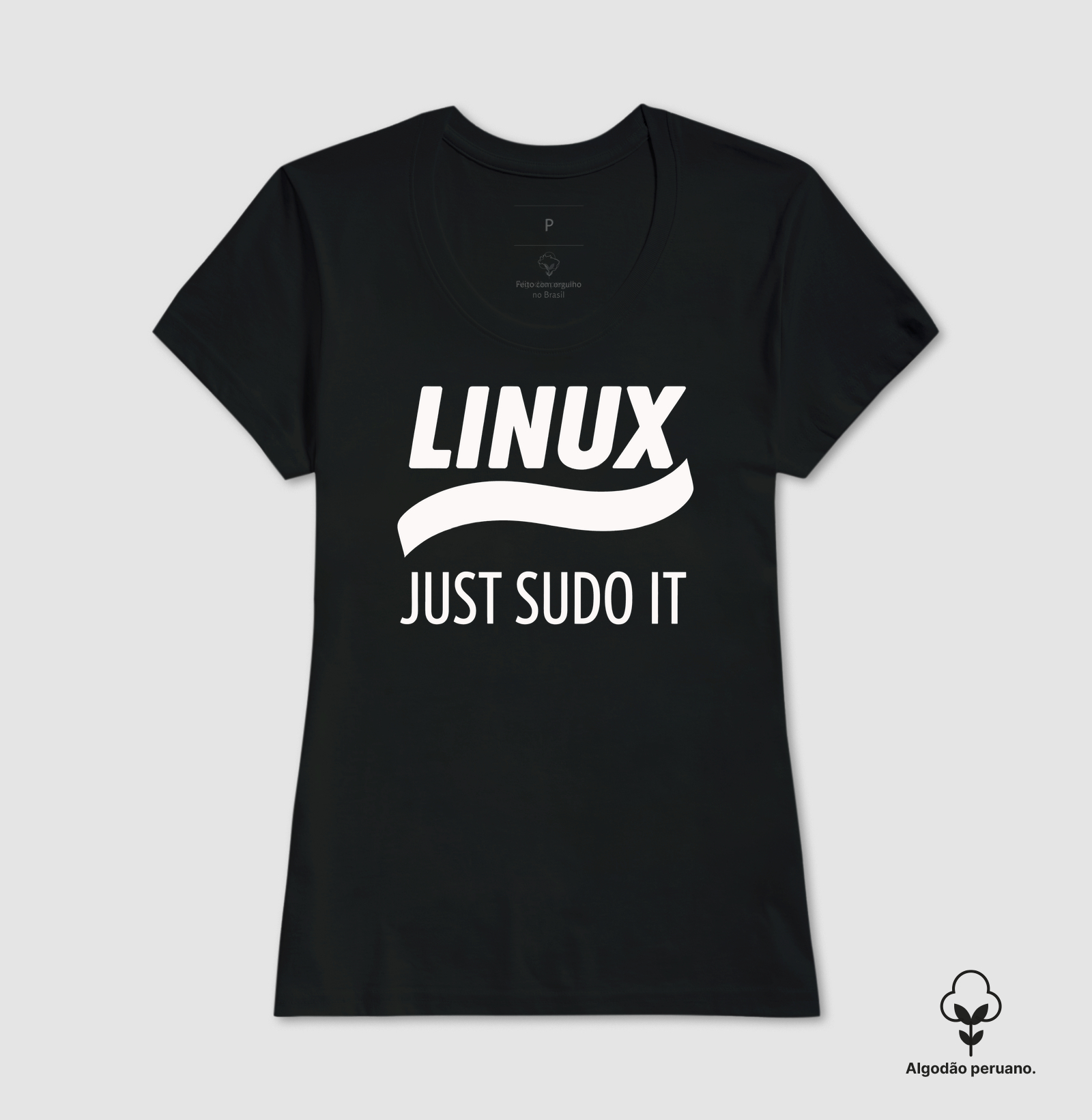 Camiseta Algodão Peruano Just Sudo It - Imagem 3