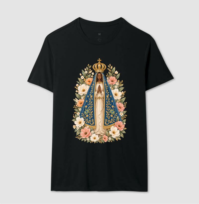 Nossa Senhora Aparecida Aquarela Floral - Imagem 4