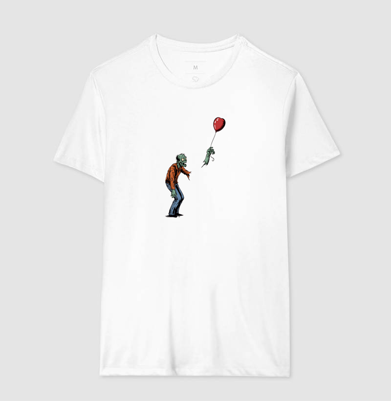 Camiseta Balão de Coração Zumbi - Imagem 4