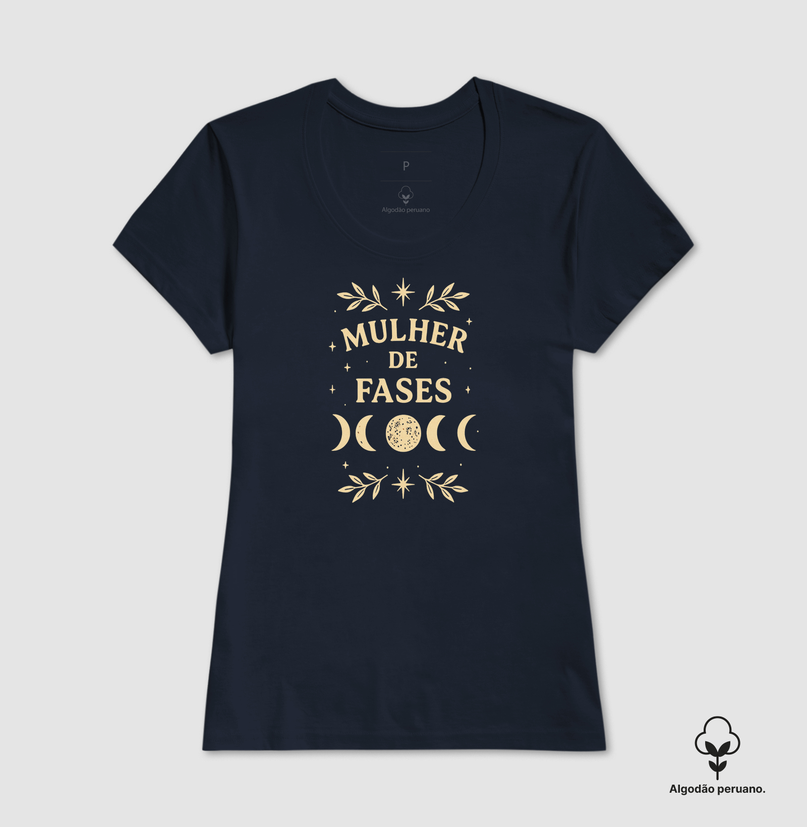 Camiseta Mulher de fases! Coleção Música. Masculina e Feminina. Algodão Peruano. - Imagem 6