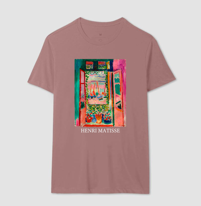 Camiseta Pintura Fauvista A Janela Aberta Matisse  - Imagem 16
