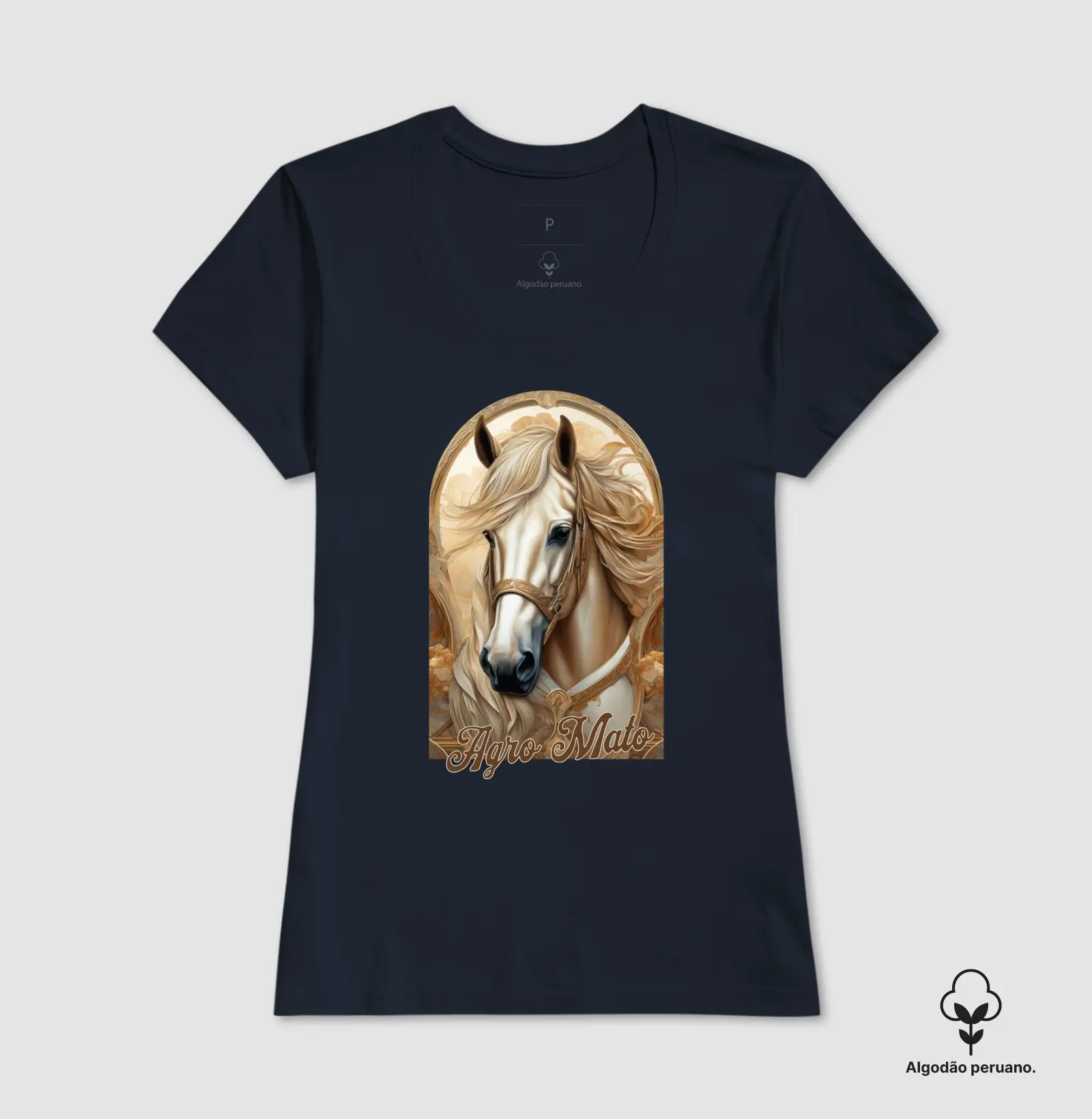 Camiseta Algodão Peruano Horse Girl - Imagem 5