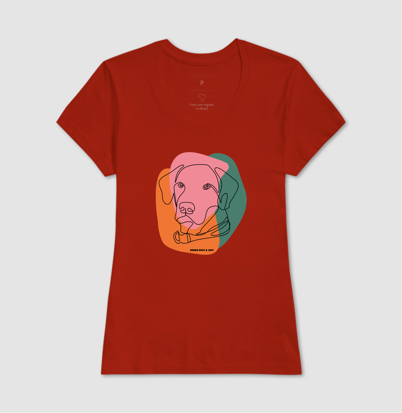 Cachorro de linhas e fundo rosa, verde e laranja - Imagem 12