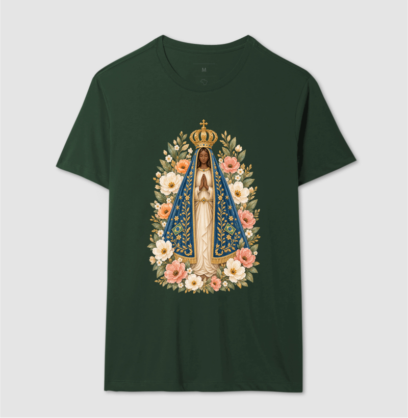 Nossa Senhora Aparecida Aquarela Floral - Imagem 10