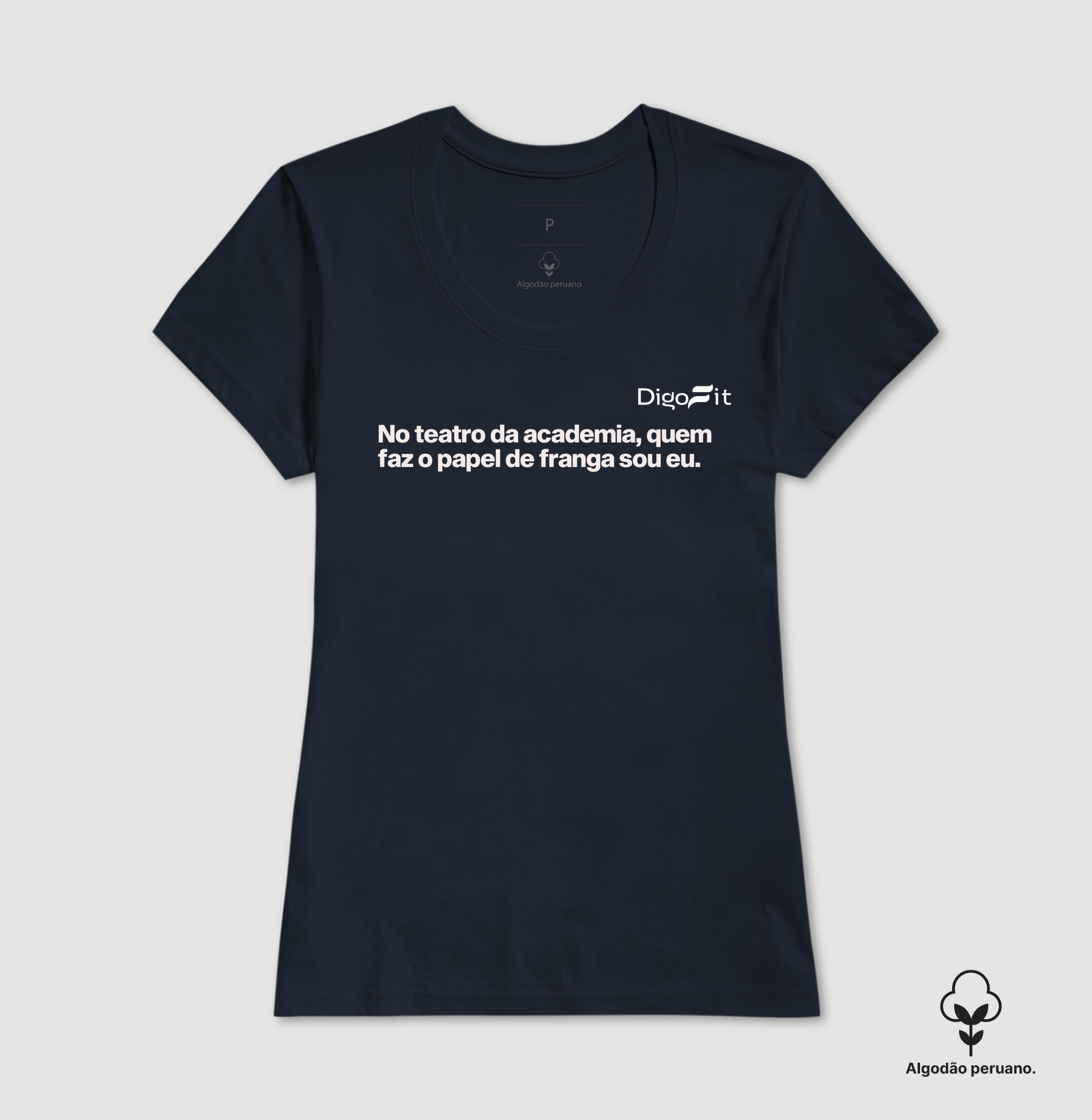 CAMISETA ALGODÃO PERUANO ACADEMIA PAPEL DE FRANGA - Imagem 5