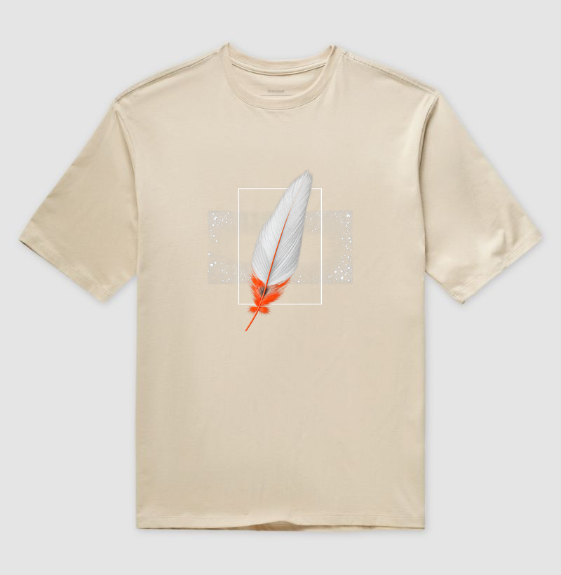 Camiseta Oversized Cristã Feather — Premium - Imagem 3