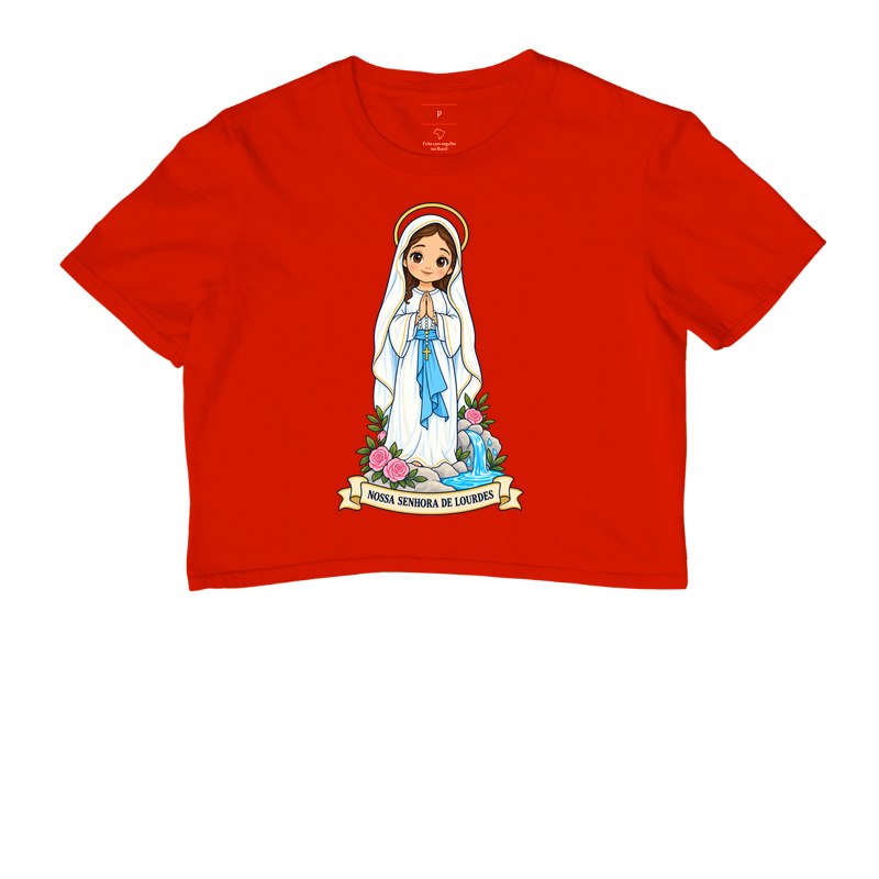 Nossa Senhora de Lourdes estilo chibi - Imagem 6