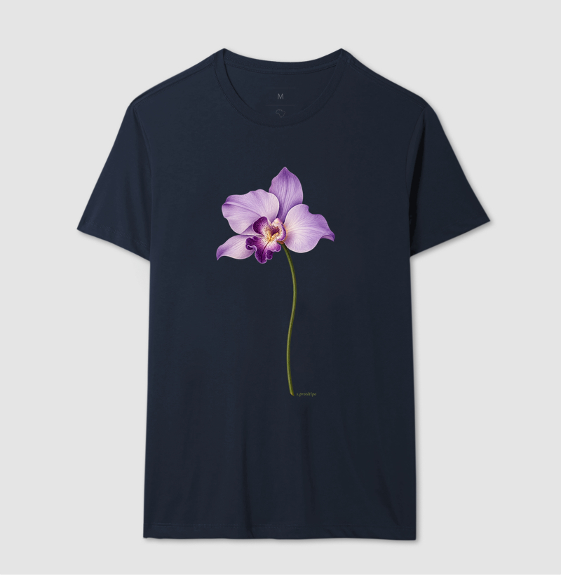 Camiseta Orquídea Lilás (estampa G) - Imagem 6