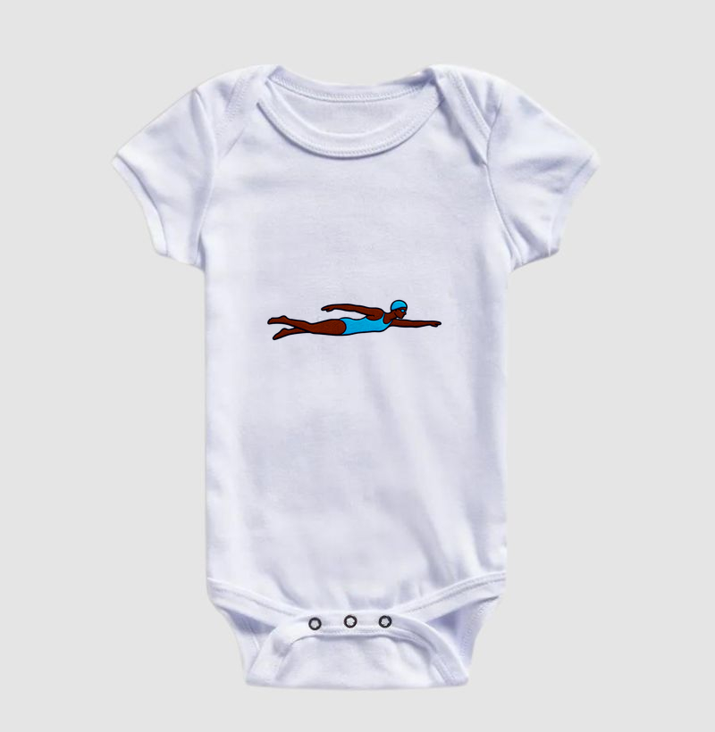 Body Infantil Natação - Nadadora Crawl (2) - Imagem 2