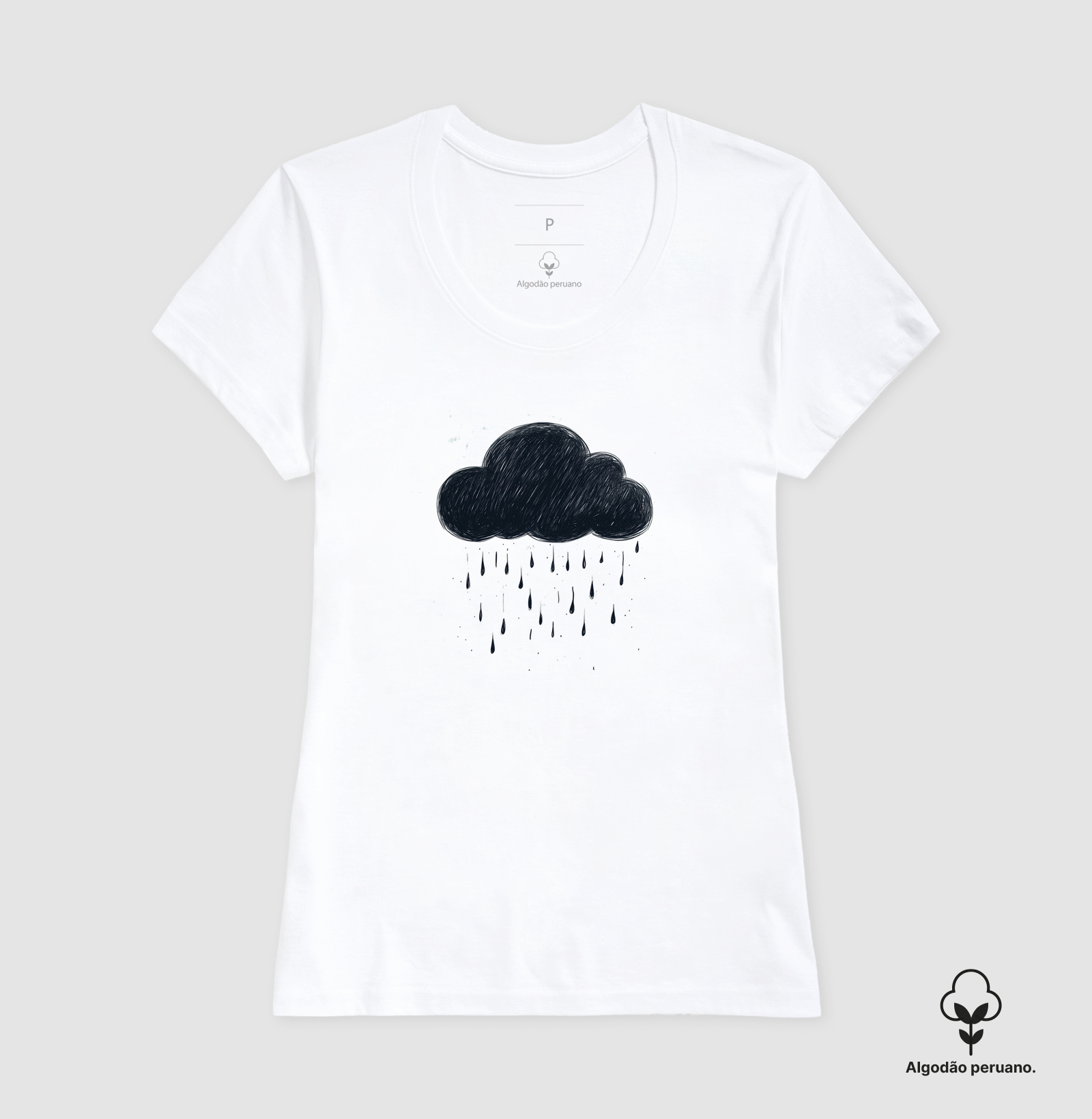 Camiseta Algodão Peruano Black Cloud - Imagem 3