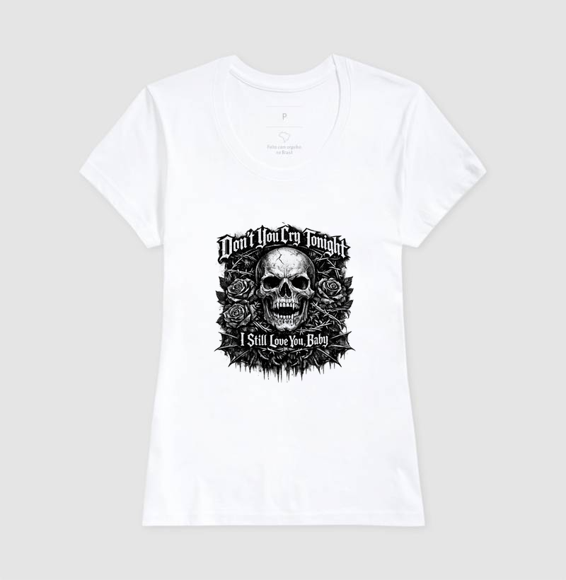 Camiseta Don't Cry Guns N' Rose – Estampa Heavy Metal Dark - Imagem 5