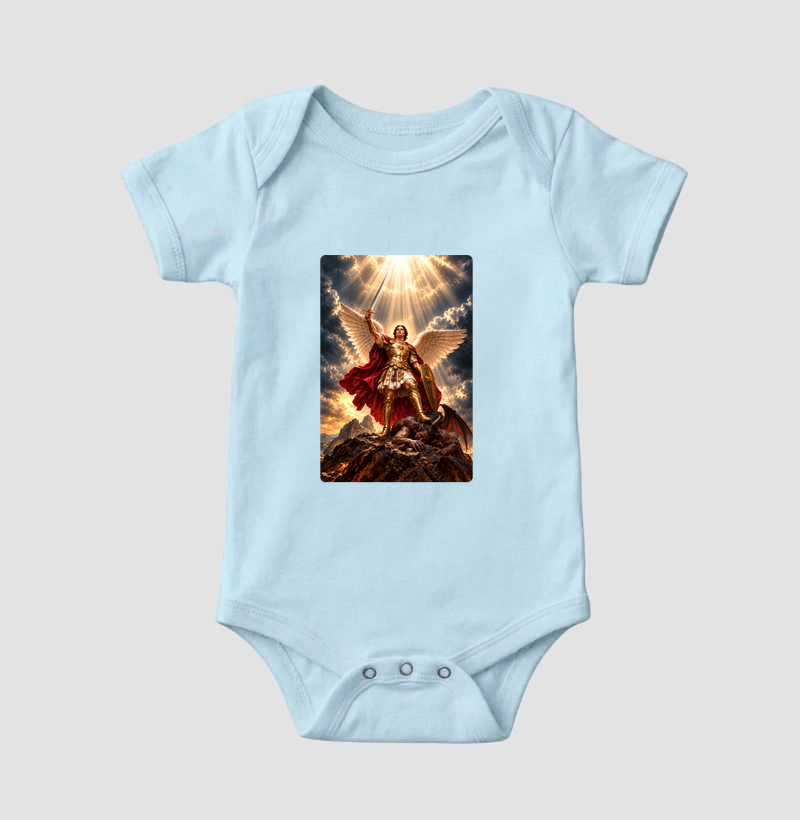 Body Infantil Católico São Miguel Arcanjo Vitorioso - Imagem 4