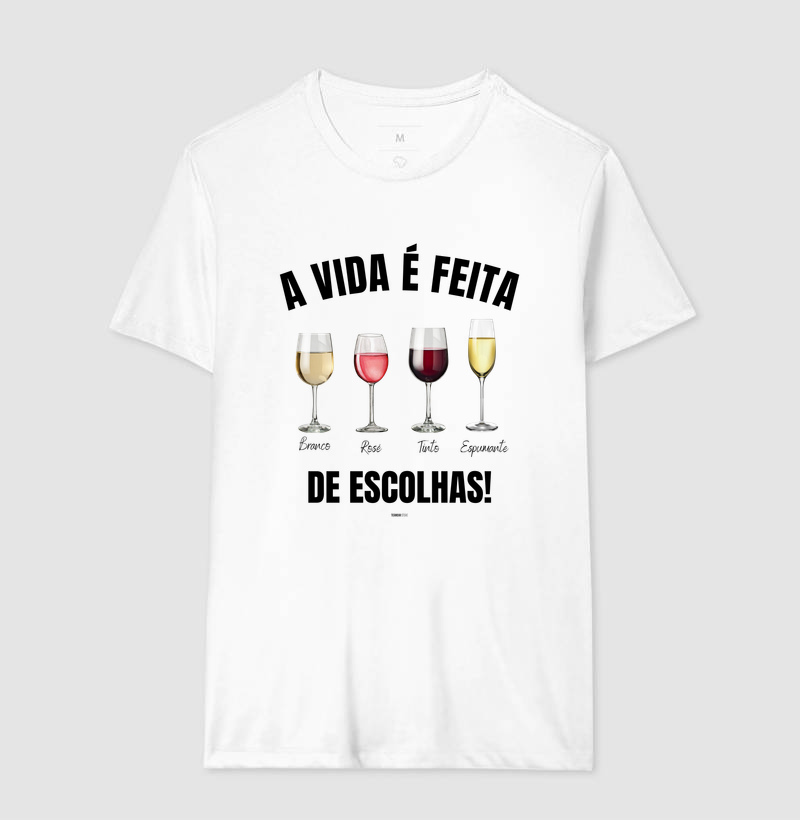 Camiseta Vinho - A Vida é feita de escolhas 2 - Imagem 4