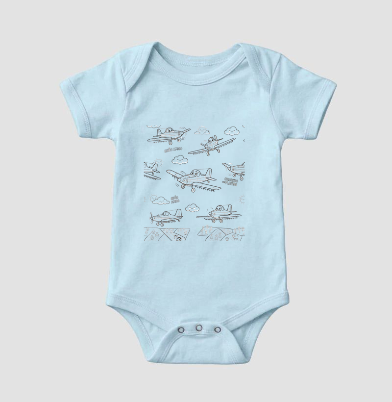Body Infantil Estampa Aviõezinhos do Campo - Imagem 4