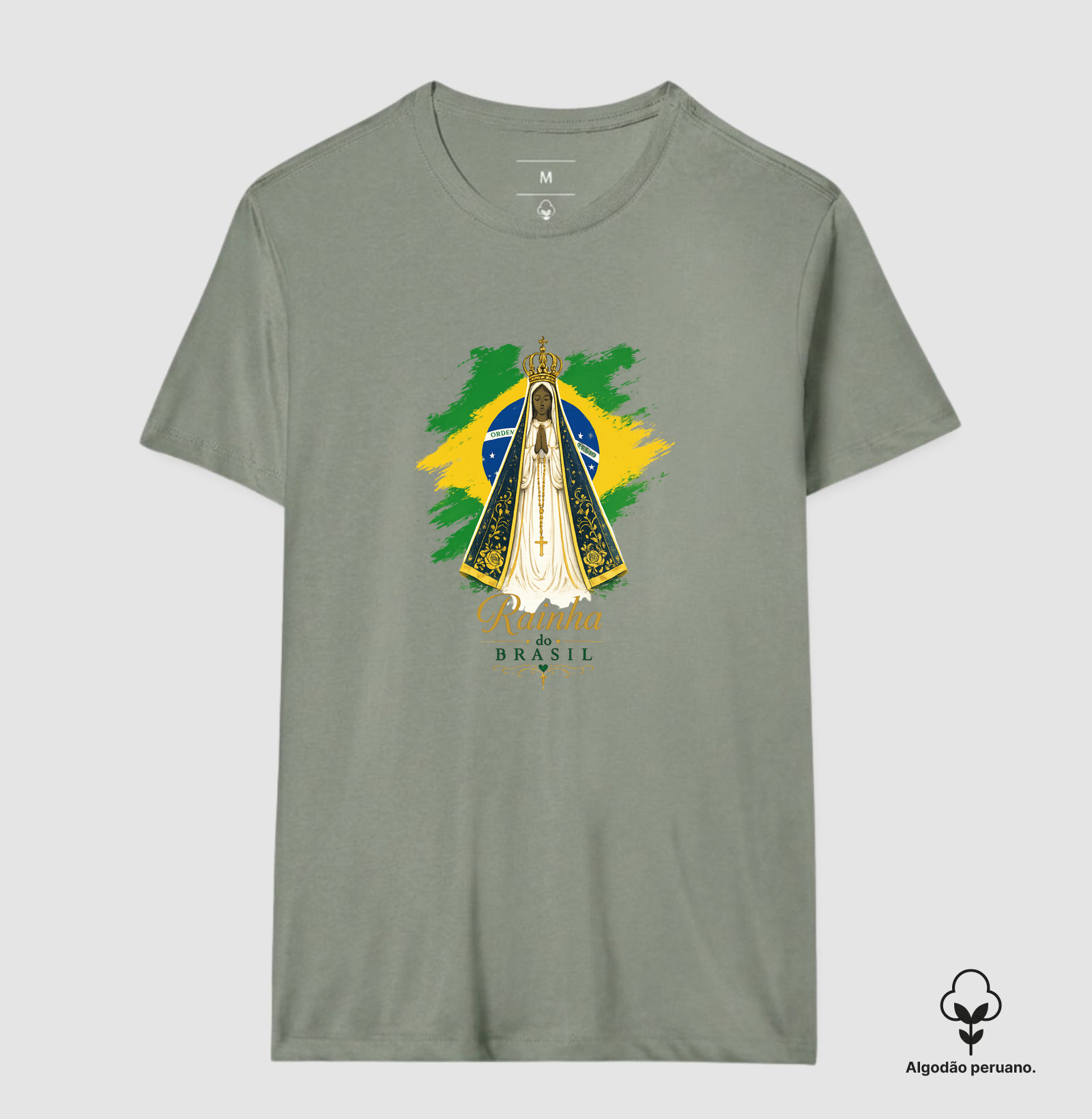 Camisa Nossa Senhora Aparecida Rainha do Brasil - Imagem 8