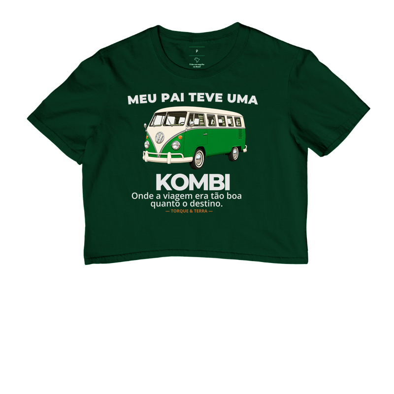 Meu pai teve uma - KOMBI - verde com off-white - Imagem 5