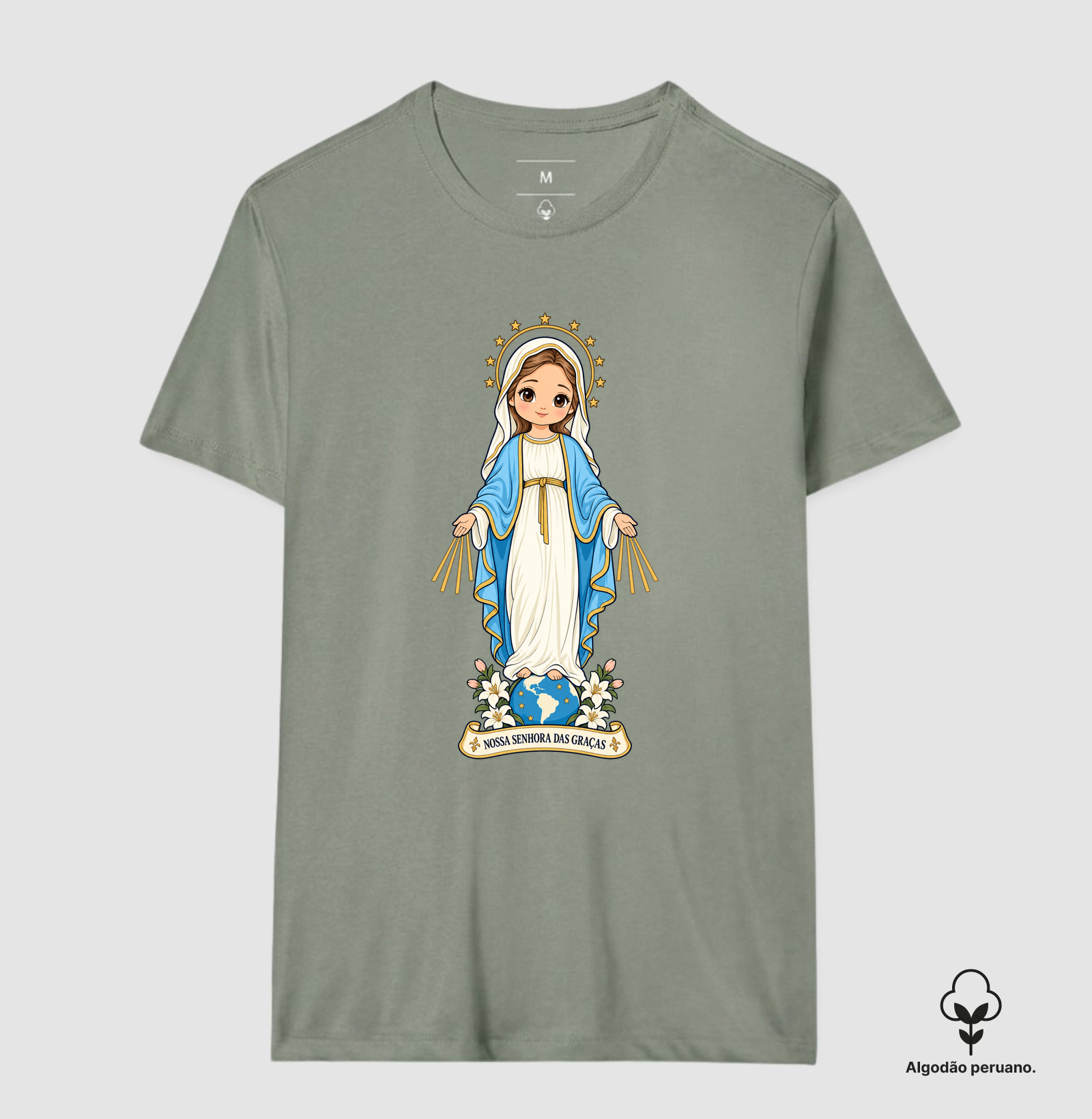 Nossa Senhora das Graças estilo chibi - Imagem 9