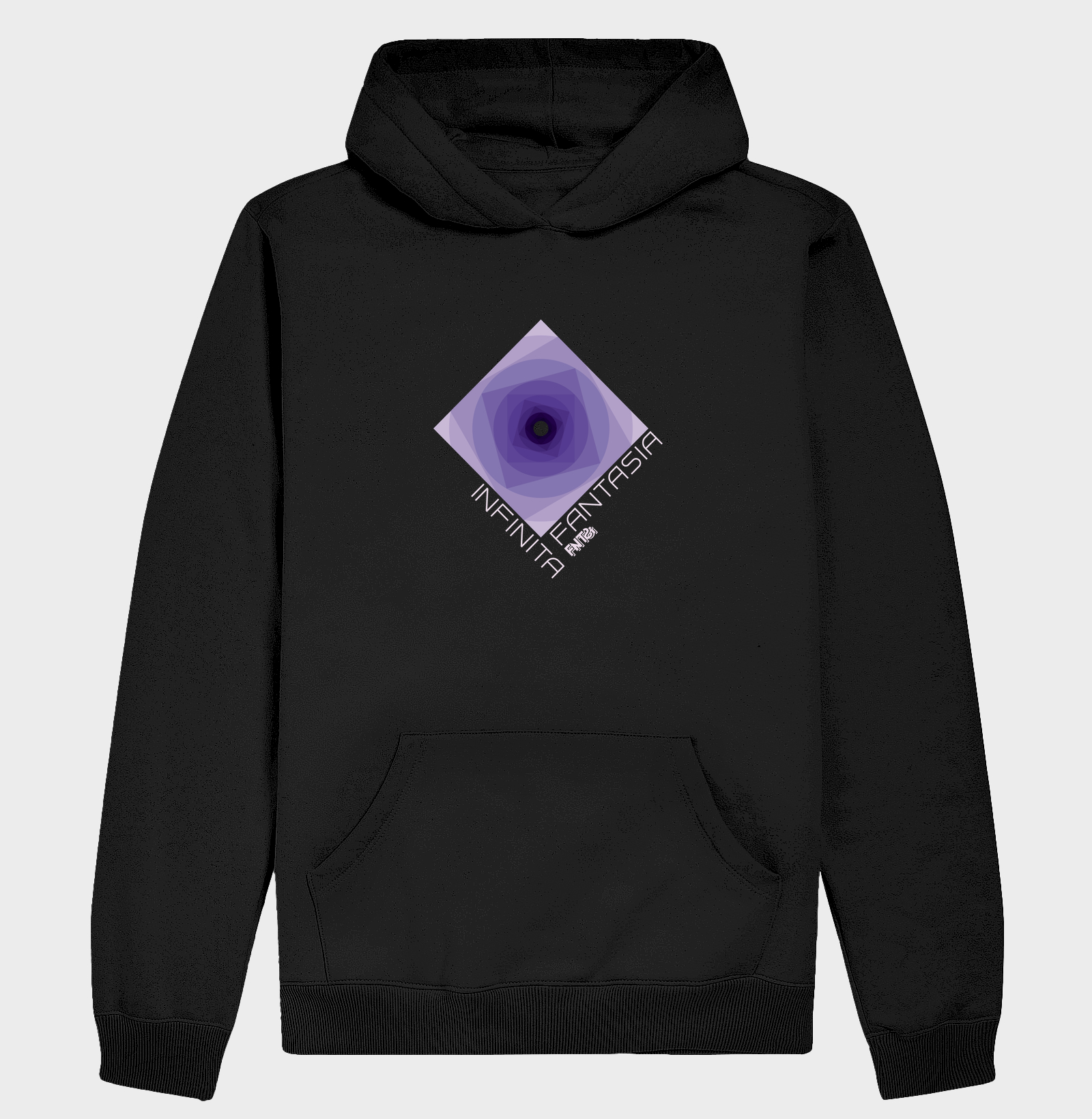 MOLETOM HOODIE SLIM "INFINITA FANTASIA" / ROXO ESTAMPA MÉDIA